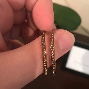 Fossil Jeweled hoops